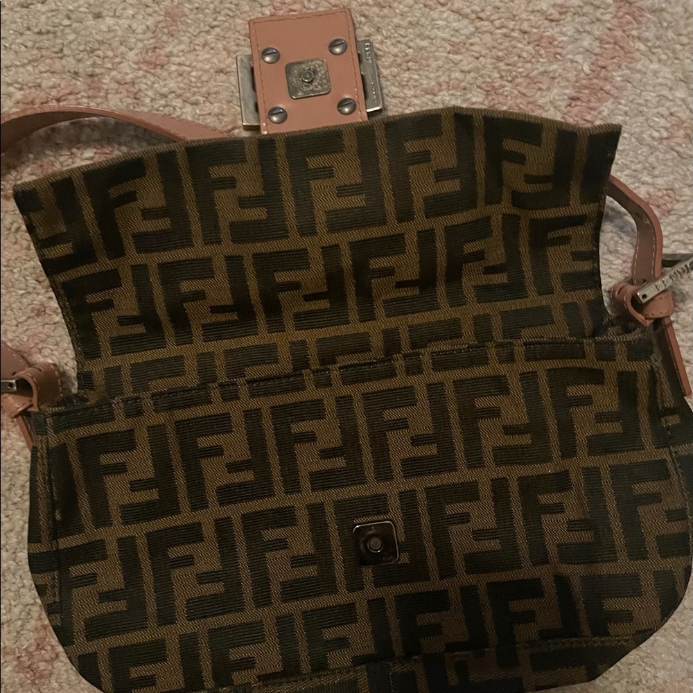 Fendi Zucca Baguette Bag